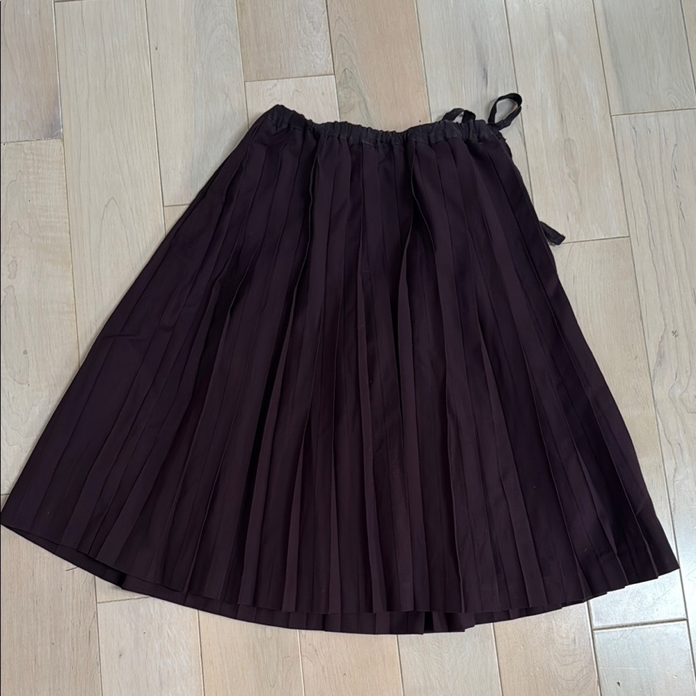 Petit Clair girls brown Elegant Pleated Skirt